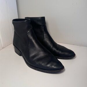Alexander Wang Black Leather Booties